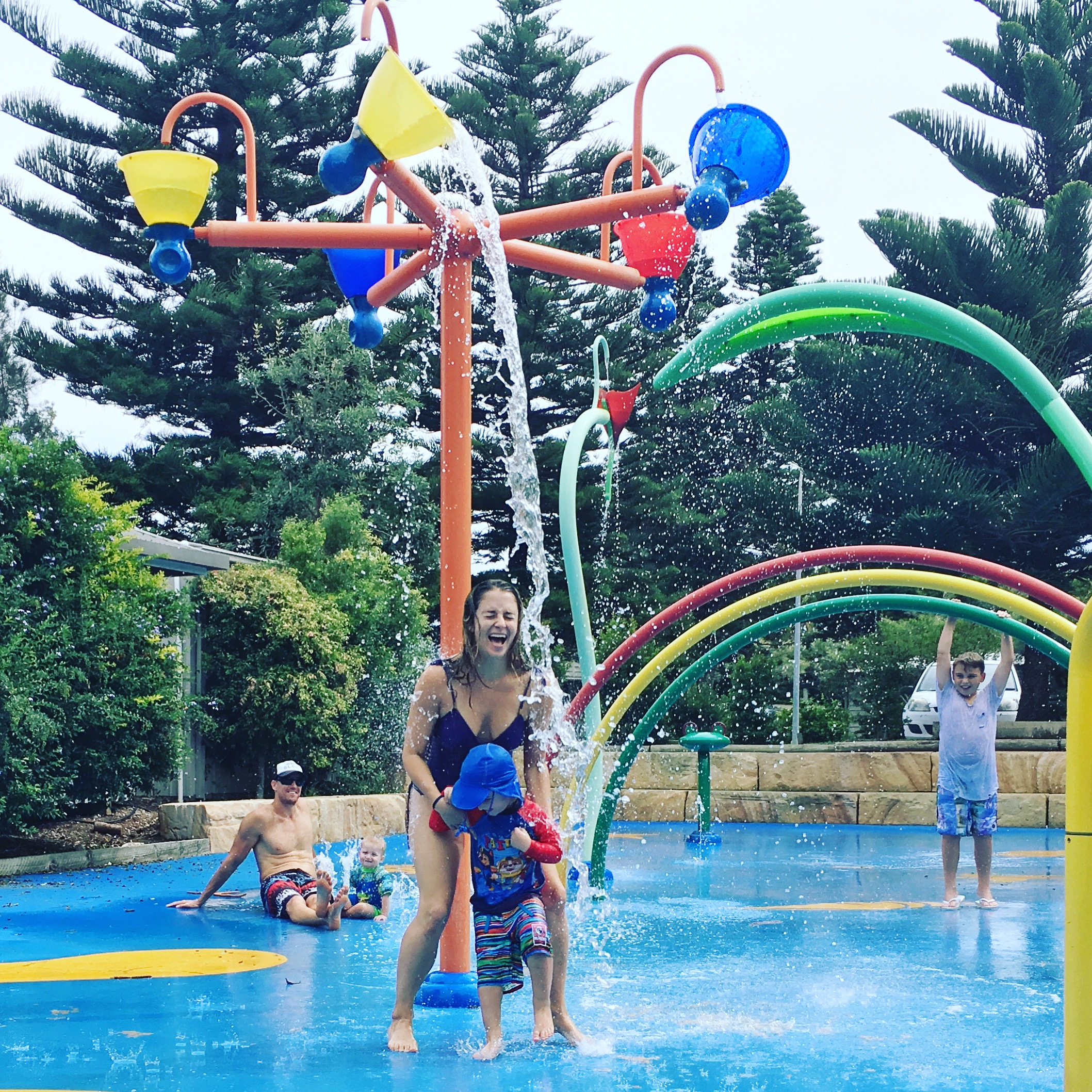 Kids playing at Water Park at NRMA Sydney Lakeside Holiday Park