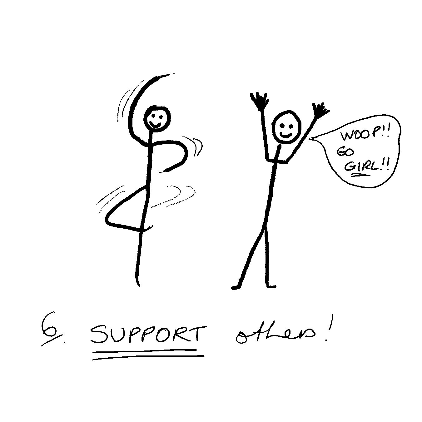Yoga Class Rule 6: Support Others!